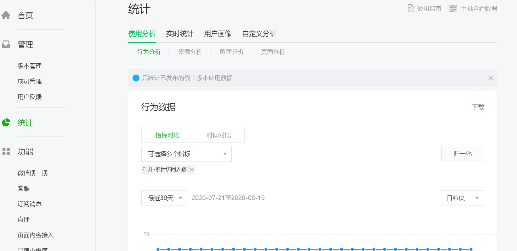 微信统计小程序 微信统计小程序